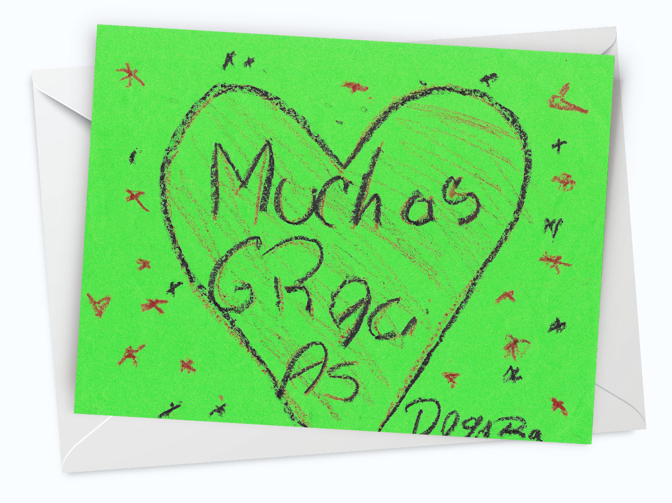 Dayara-Thank-You-Note-f9fcff Card form Dayara