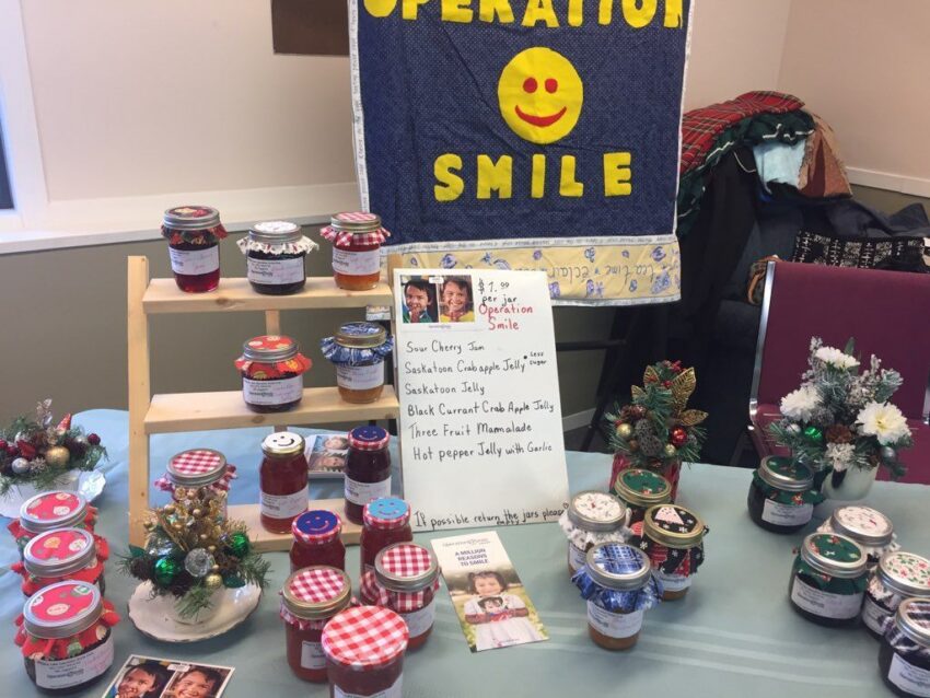 Table with jams and jellies