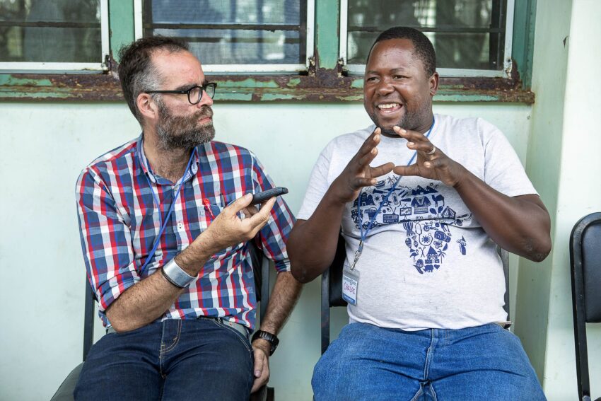 Sean Robson with Carlos